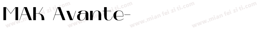 MAK Avante字体转换